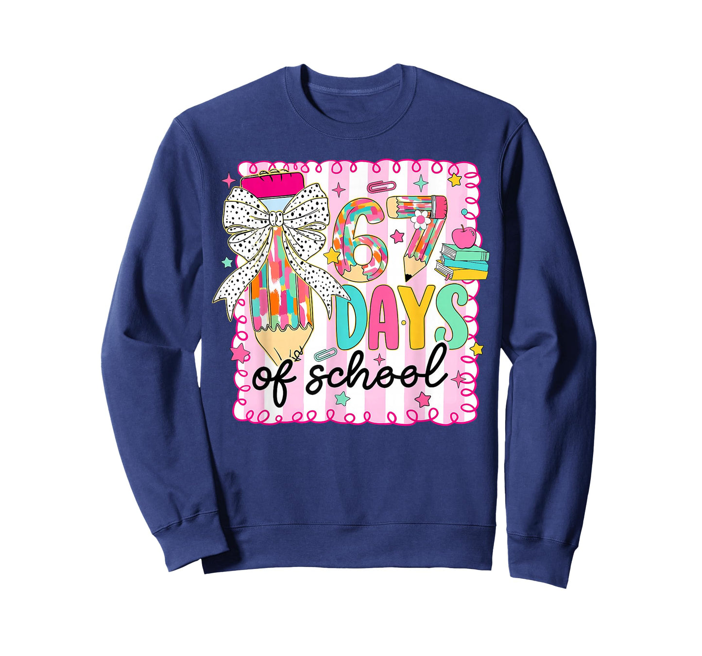 67th Day of School 67 Six Seven Math Teacher Kids Meme Slang T-Shirt