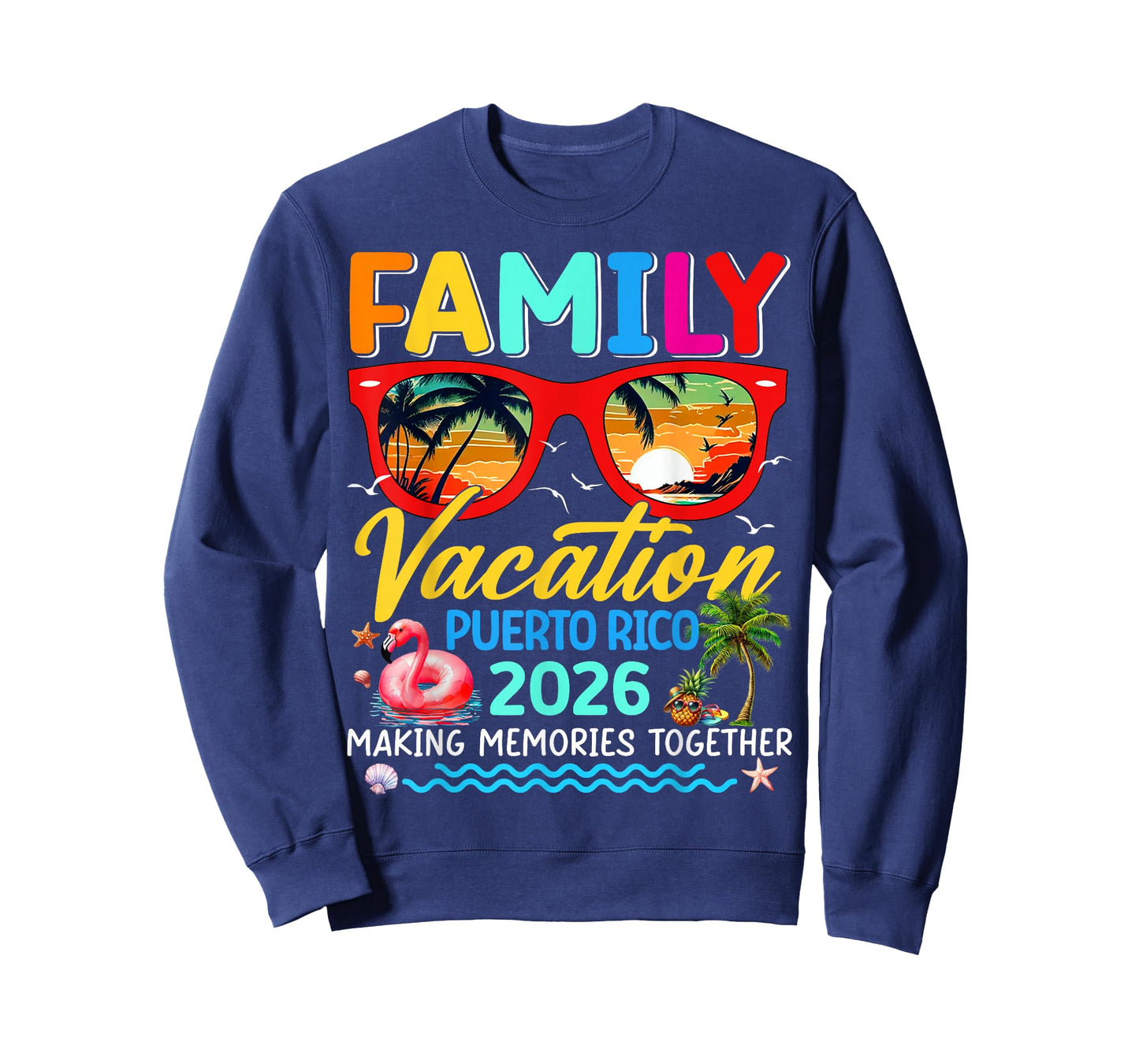 Family Vacation Puerto Rico 2026 Summer Matching Group Trip T-Shirt