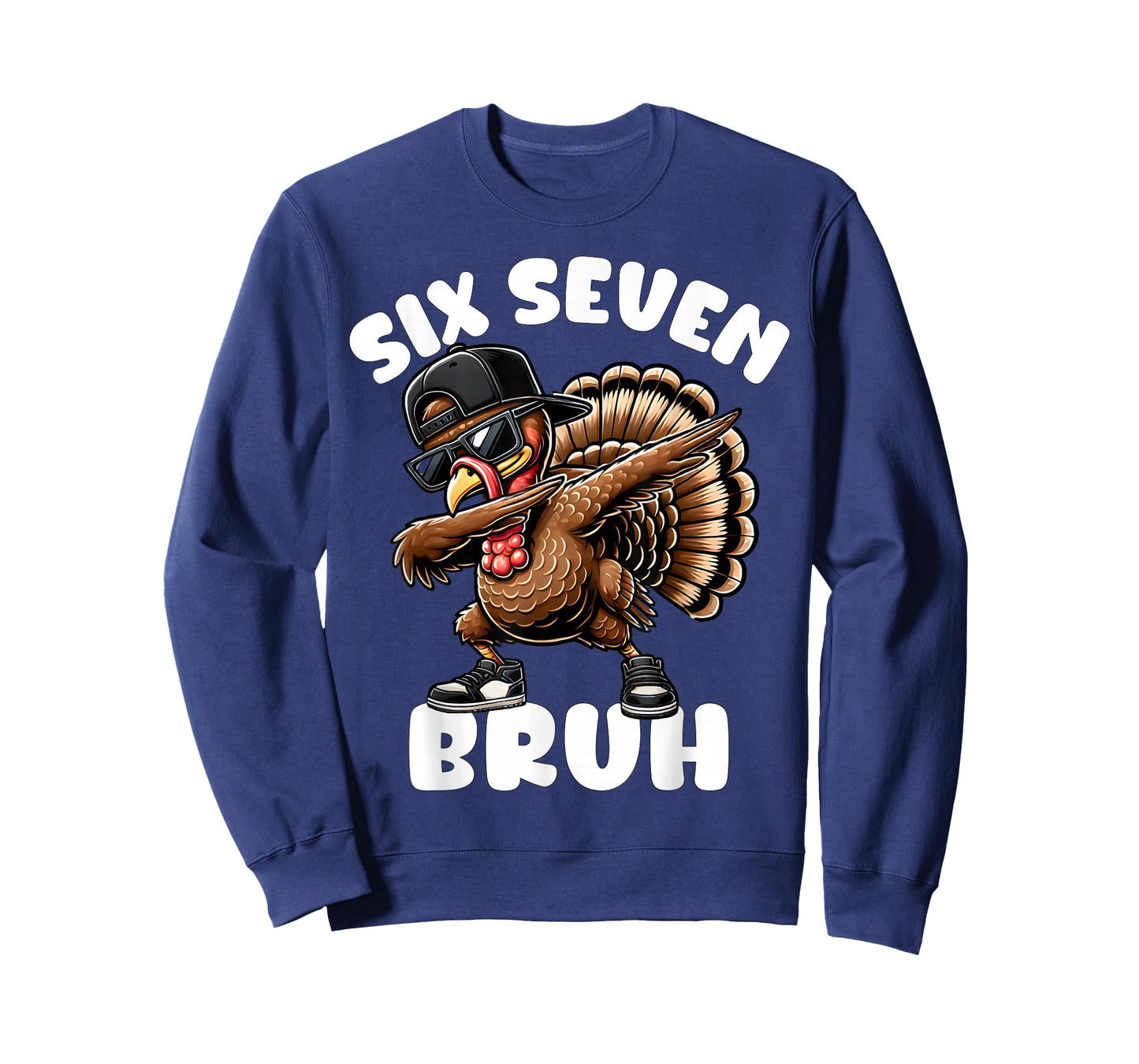 67 Bruh Thanksgiving Funny Dabbing Turkey Six Seven Boys T-Shirt