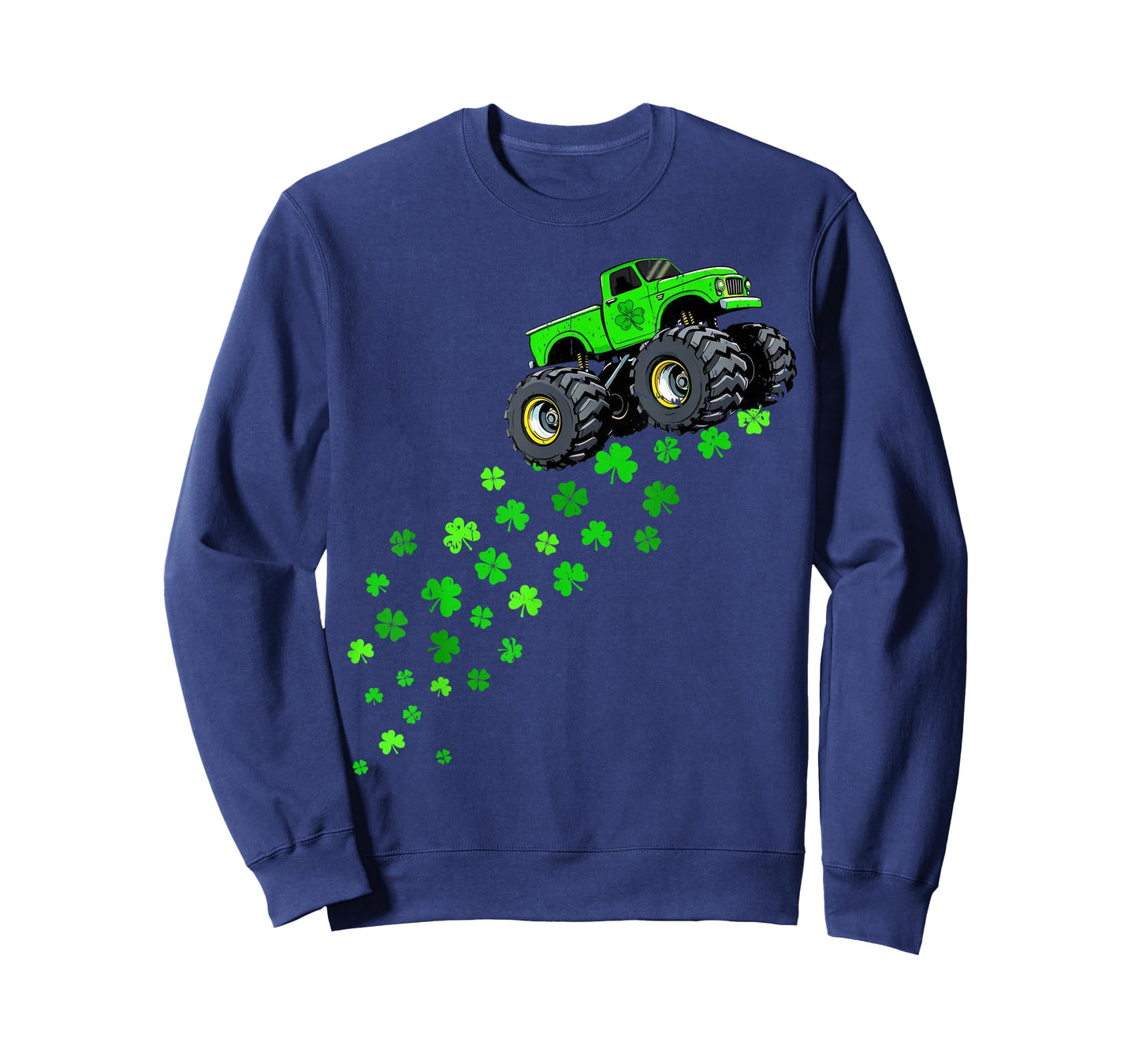St Patricks Day Shirts Kids Boys Toddler Lucky Monster Truck T-Shirt