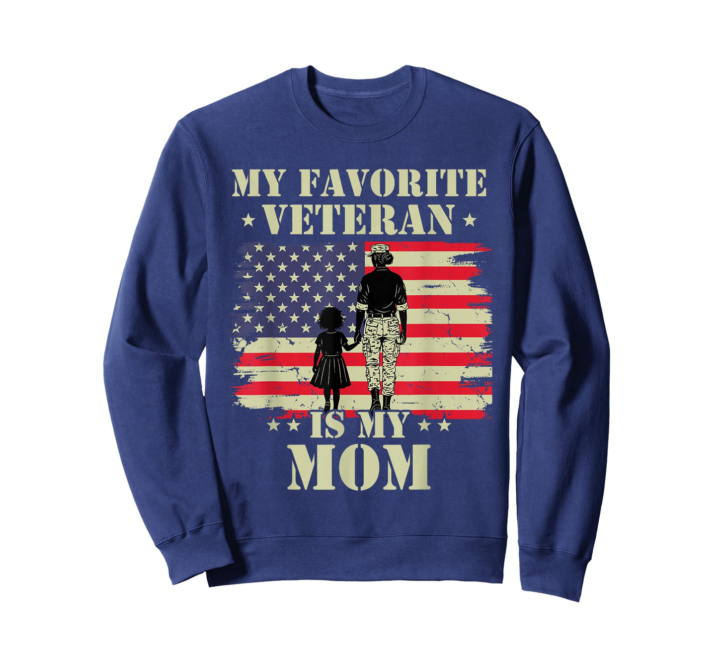 Veteran Mothers Day My Favorite Veteran is My Mom Proud Kids T-Shirt