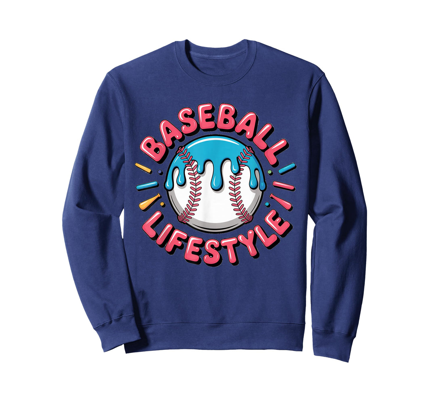 Baseball Life Style 101 Apparel Youth Drip Baseball Gifts T-Shirt