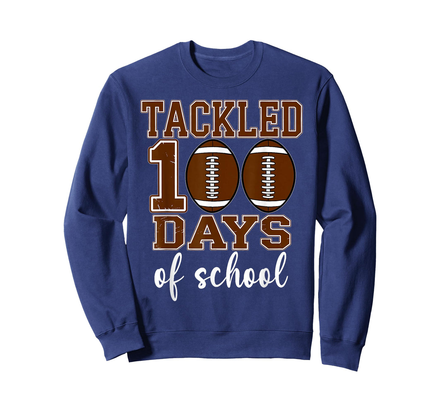 I Tackled 100 Days of School Football Boys 100 Days Smarter T-Shirt