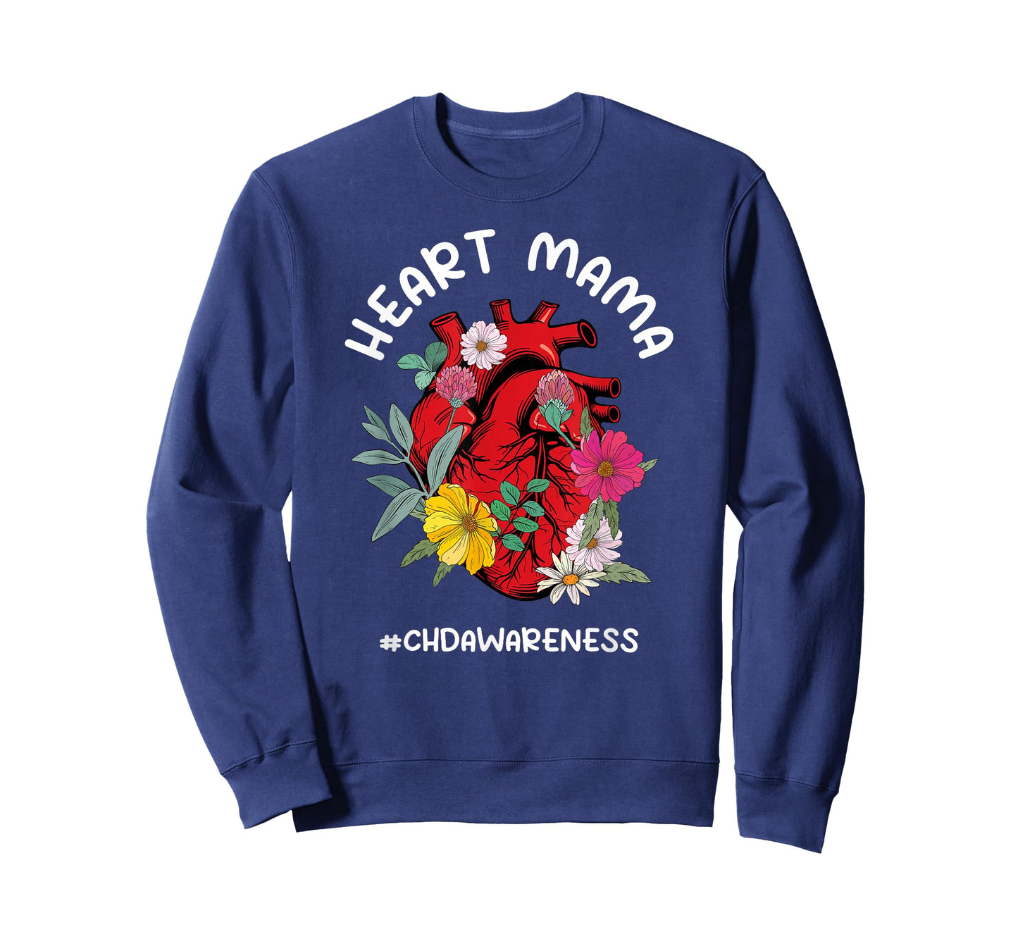 Heart Mama CHD Awareness Proud CHD Mom of A CHD Warrior T-Shirt