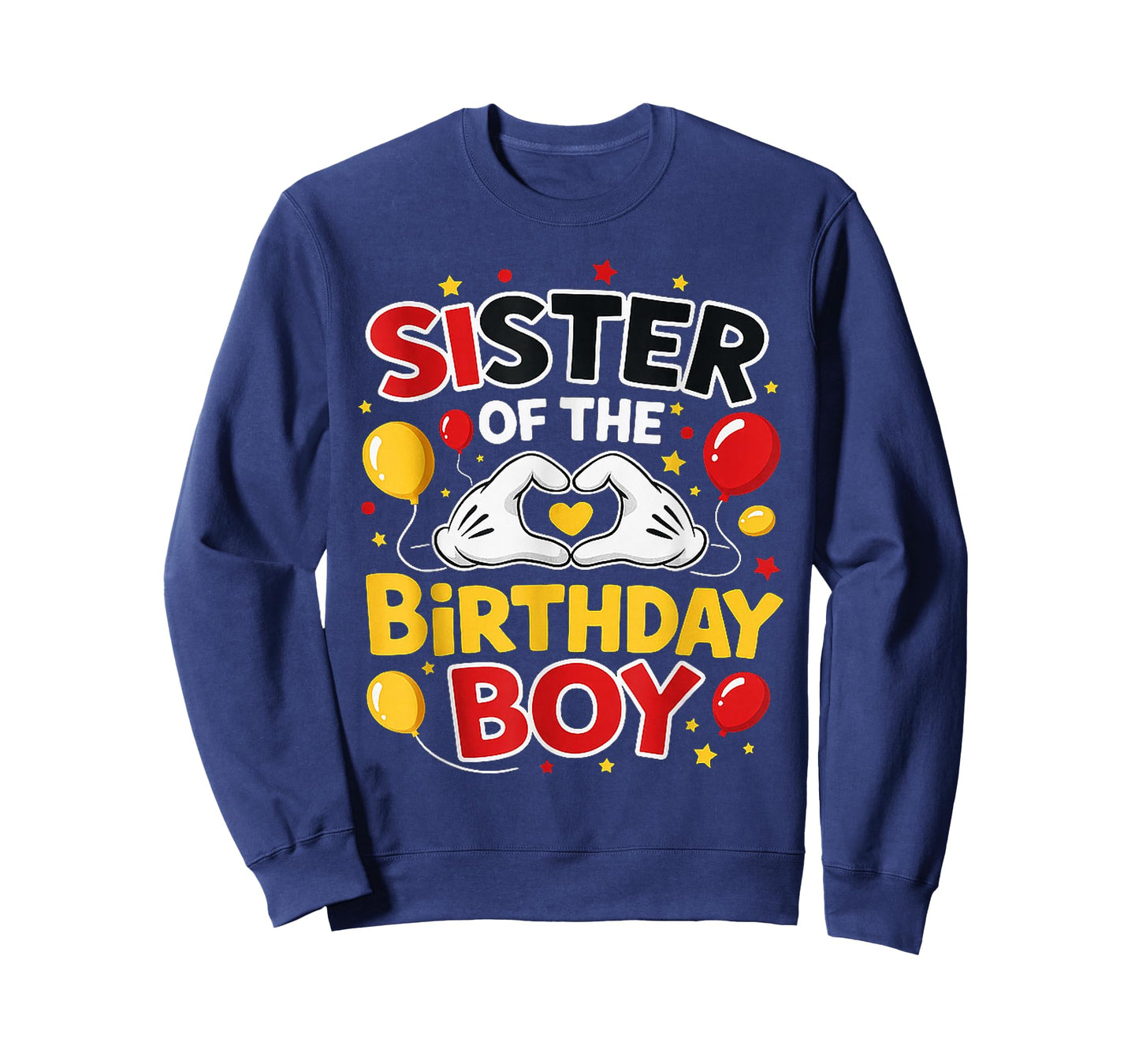 Sister of The Birthday Boy Family Matching Dad Mom T-Shirt