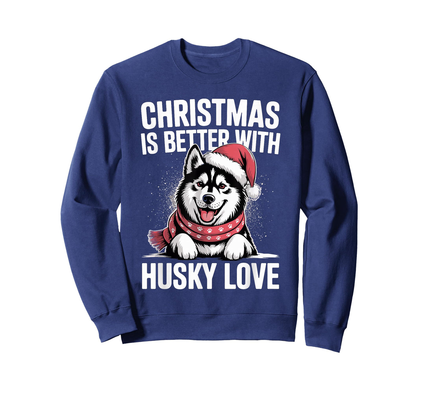 Cute Xmas Puppy Christmas is Better with Siberian Husky Love T-Shirt