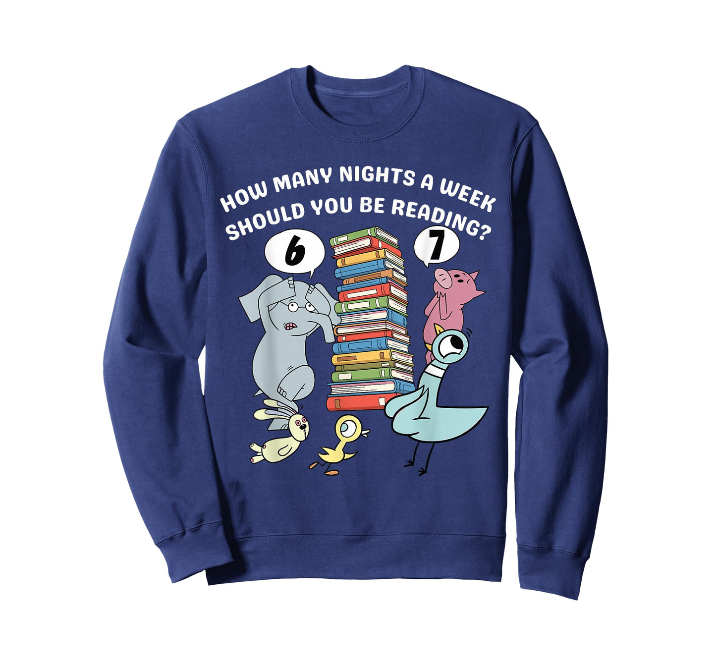 How Many Nights A Week Should You Be Reading 6-7 Book Humor T-Shirt