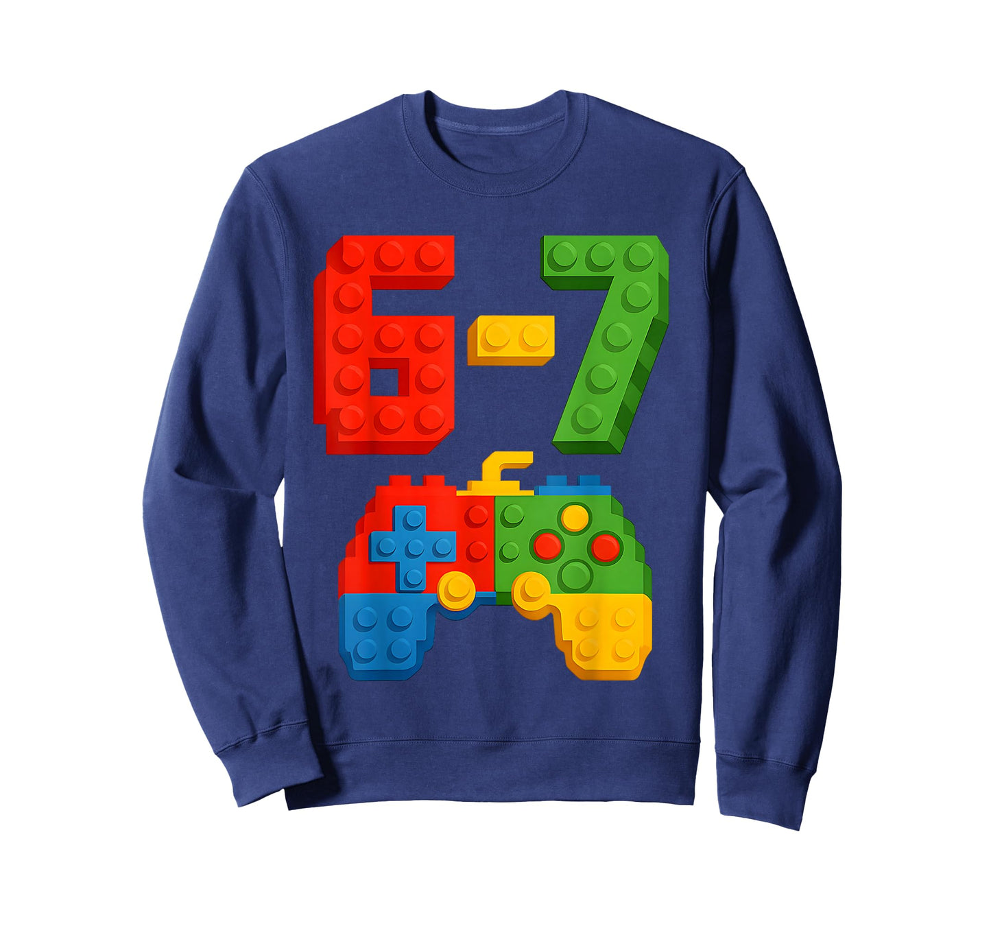 67 Building Blocks 6 7 Meme Gamer for Boys Kids Gaming 6-7 T-Shirt