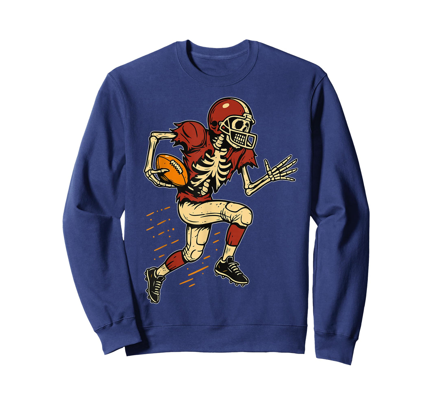 Halloween Skeleton Playing Football Halloween Men Boys Kids T-Shirt