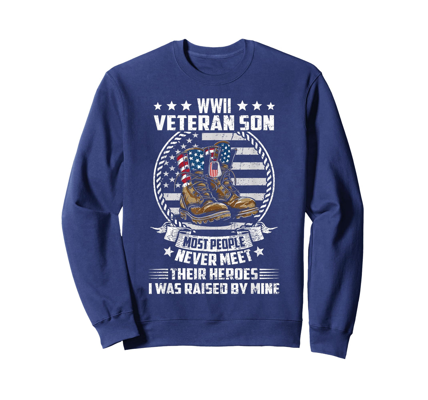 Proud Son of WWII Veteran World War 2 Vet Flag US T-Shirt