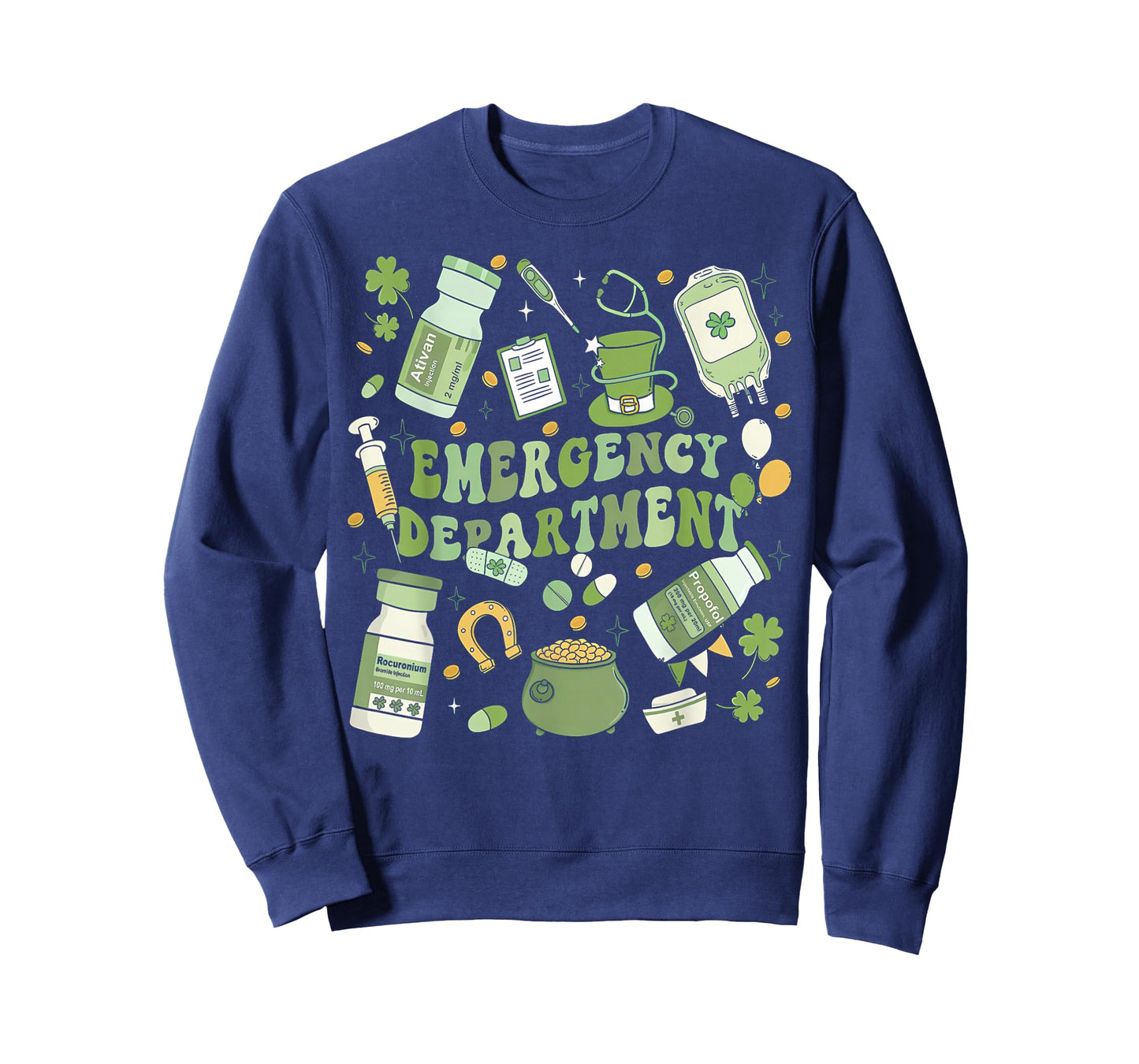 Emergency Department ER Nurse Irish St Patricks Day T-Shirt