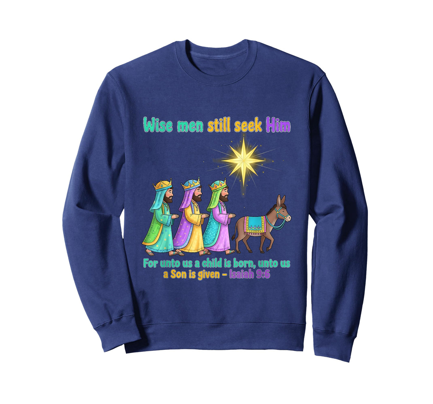 Wise Men Still Seek Him 3 Kings Religious Christmas T-Shirt