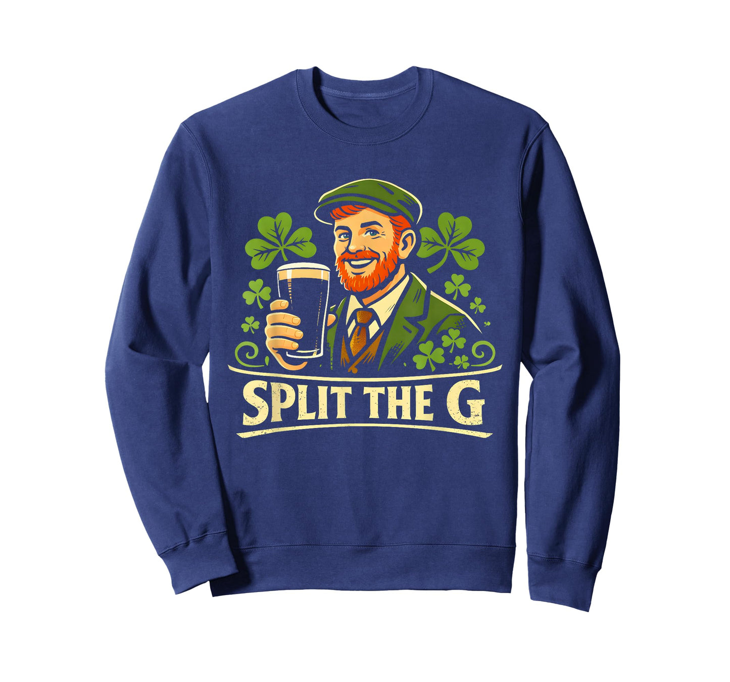 Split The G Tee St Patricks Day Irish Beer Ireland Graphic T-Shirt