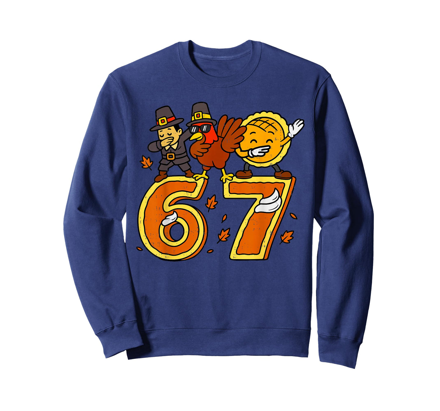 6 7 Six Seven Turkey Pilgrim Gen Z Alpha Meme Slang Boys Kid T-Shirt
