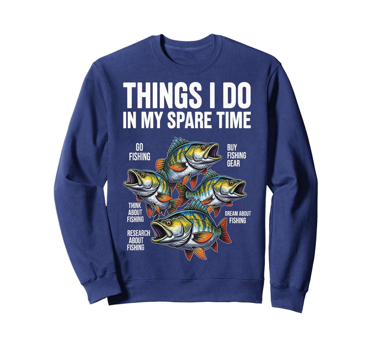 Things I Do in My Spare Time Fishing Fish Men Fisherman Boy T-Shirt