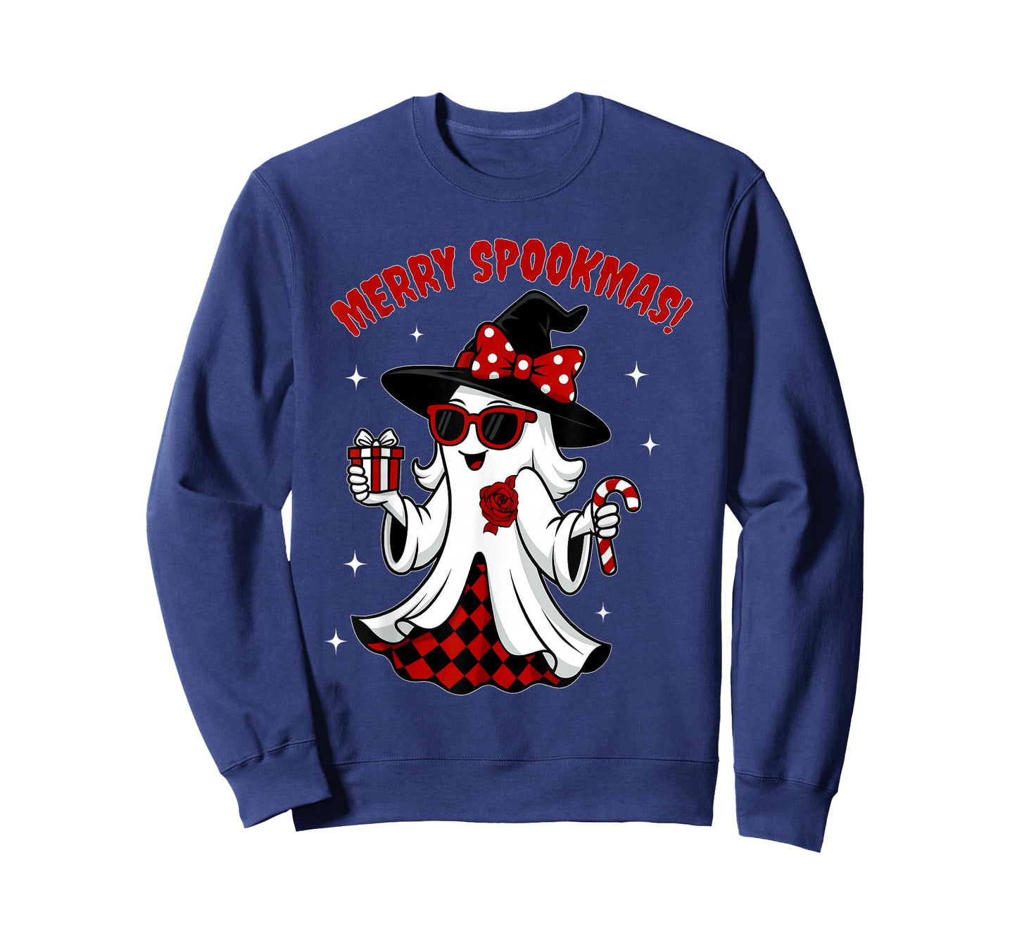 Merry Spookmas Funny Christmas Ghost T-Shirt