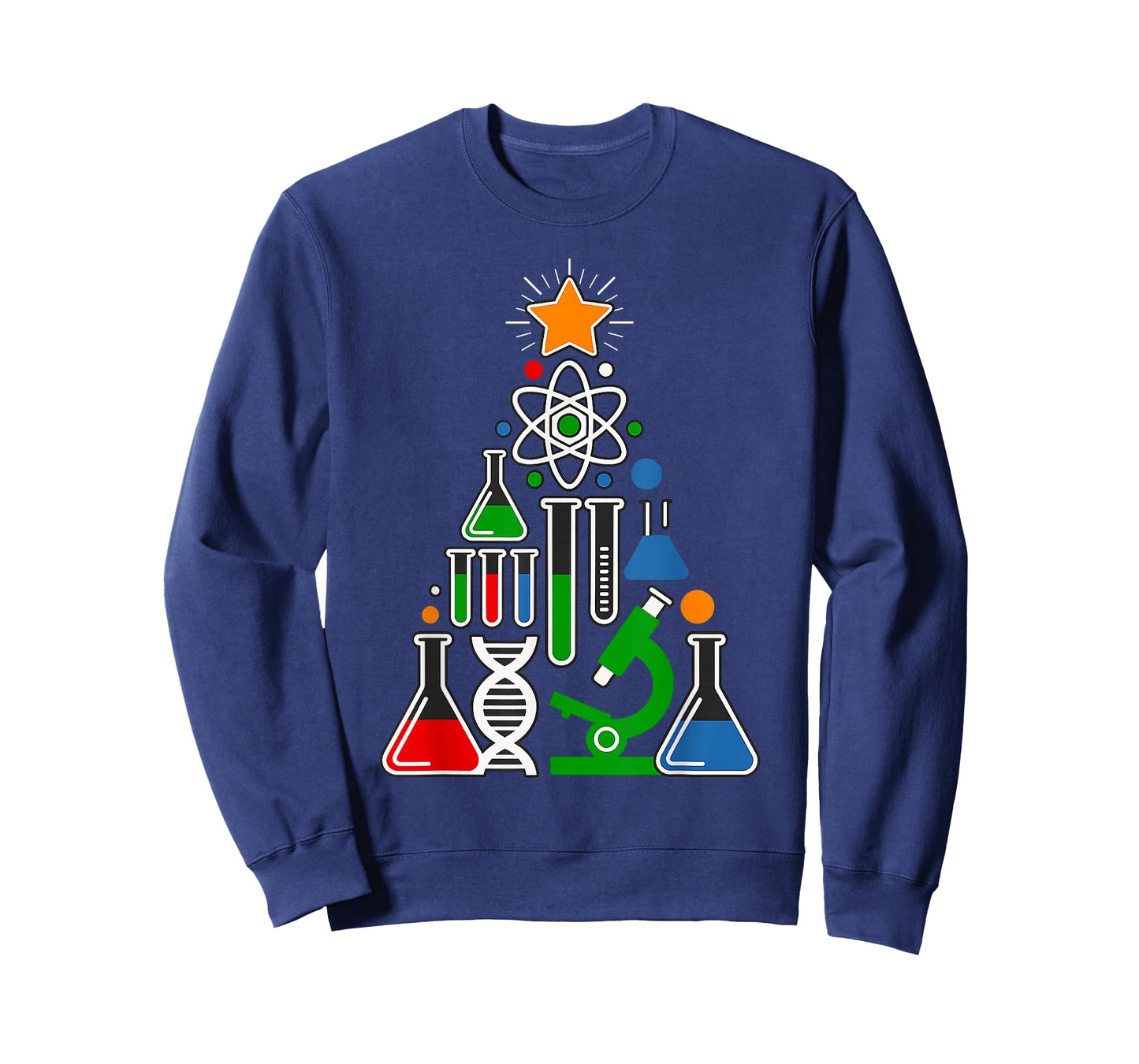 Science Christmas Tree - Cool Atom Xmas Pajama T-Shirt