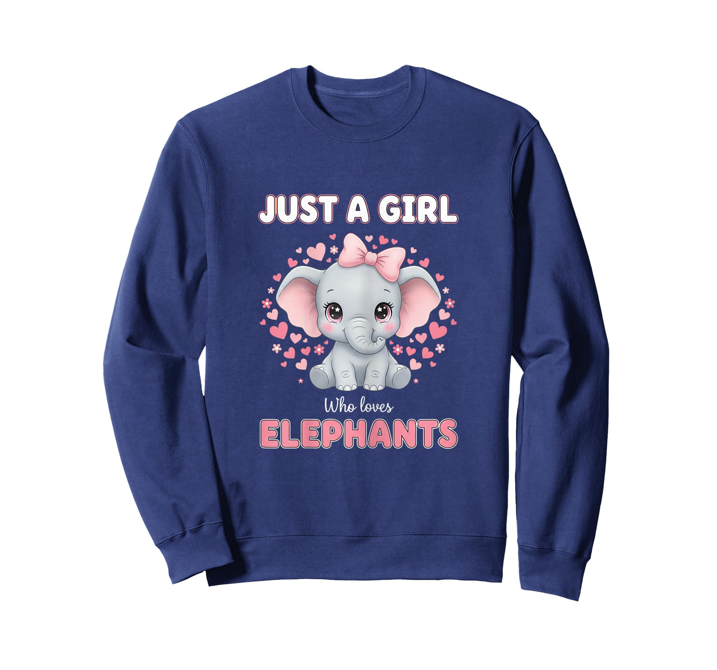 Just A Girl Who Loves Elephants Women Girls T-Shirt