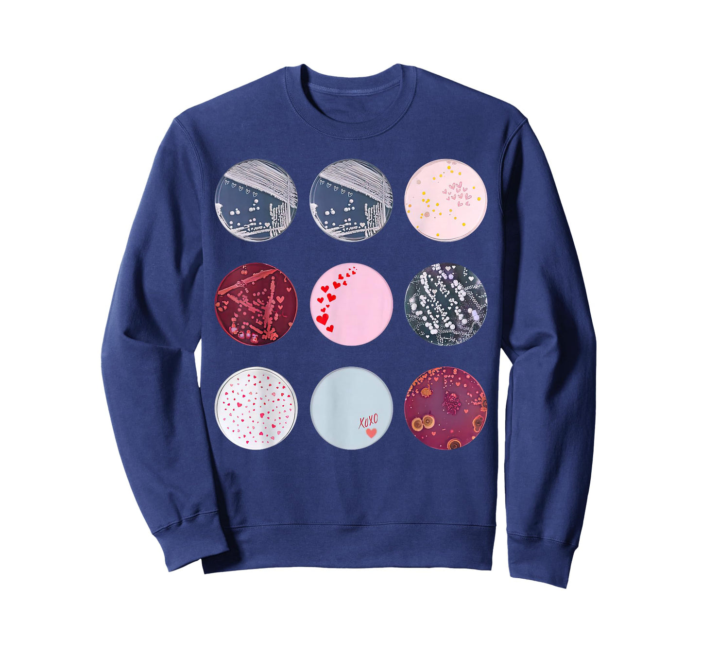 Types of Petri Dish Bacteria Microbiology Teacher Valentines T-Shirt