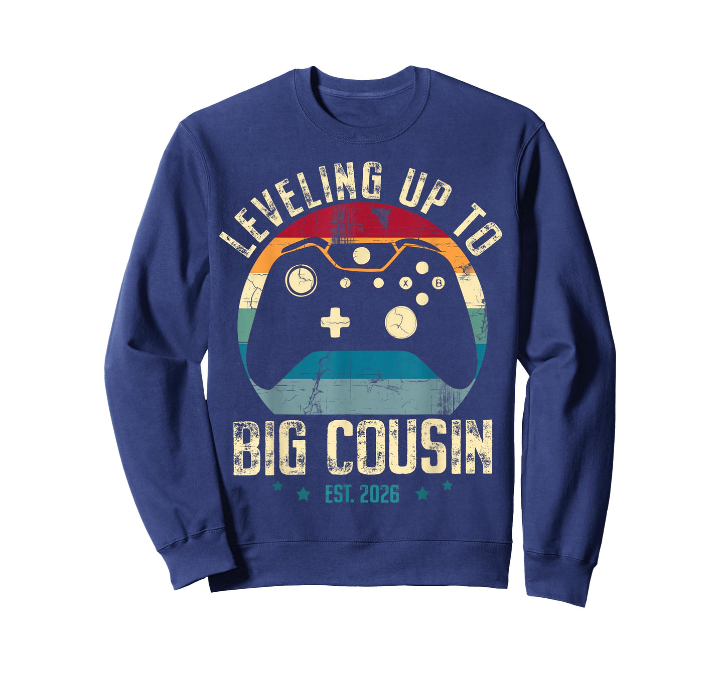 Leveling Up to Big Cousin 2026 Promoted to Big Cousin Gamer T-Shirt