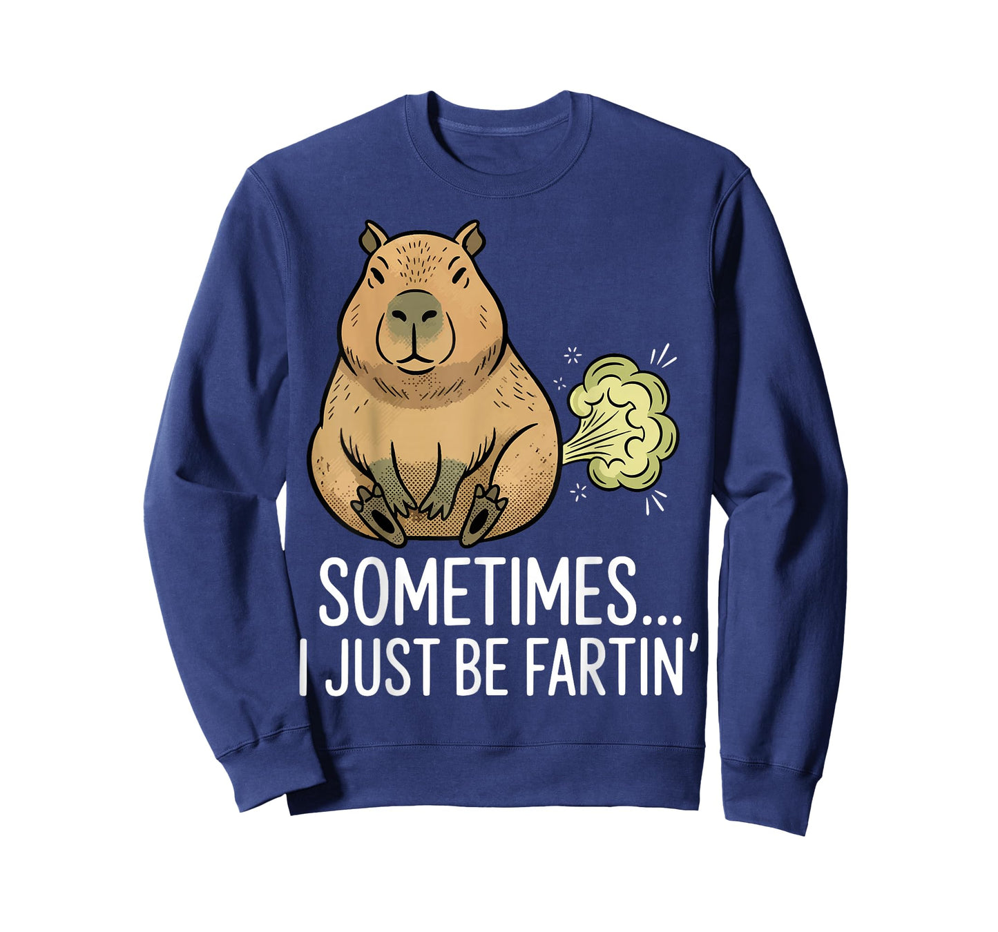 Sometimes I Just Be Farting Funny Capybara Humor Graphic T-Shirt