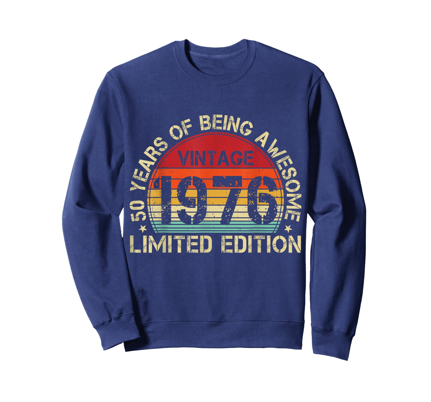 Vintage 1976 50 Years of Being Awesome 50th Birthday Retro T-Shirt