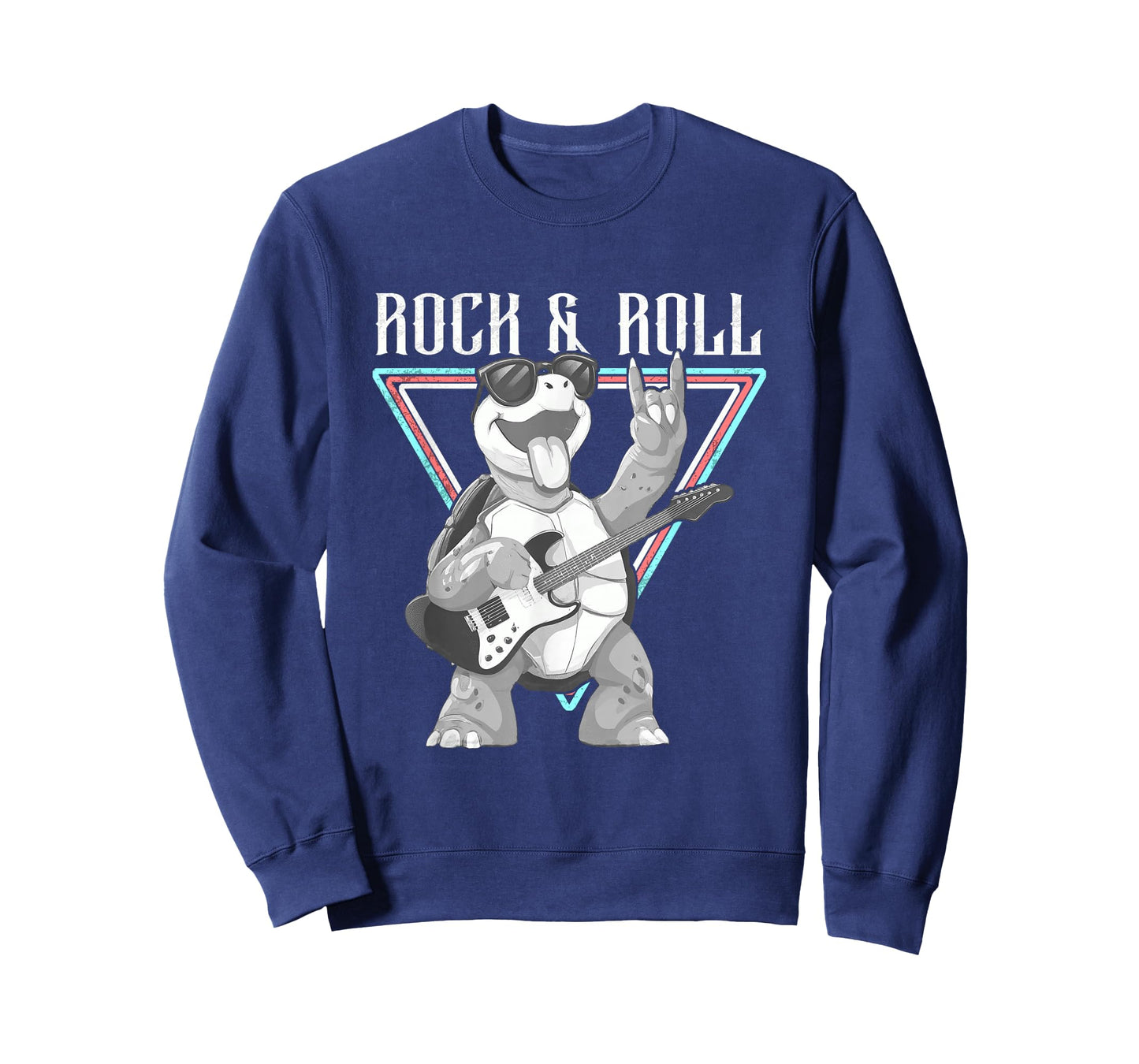 Rock & Roll Turtle Playing Guitar Fun T-Shirt