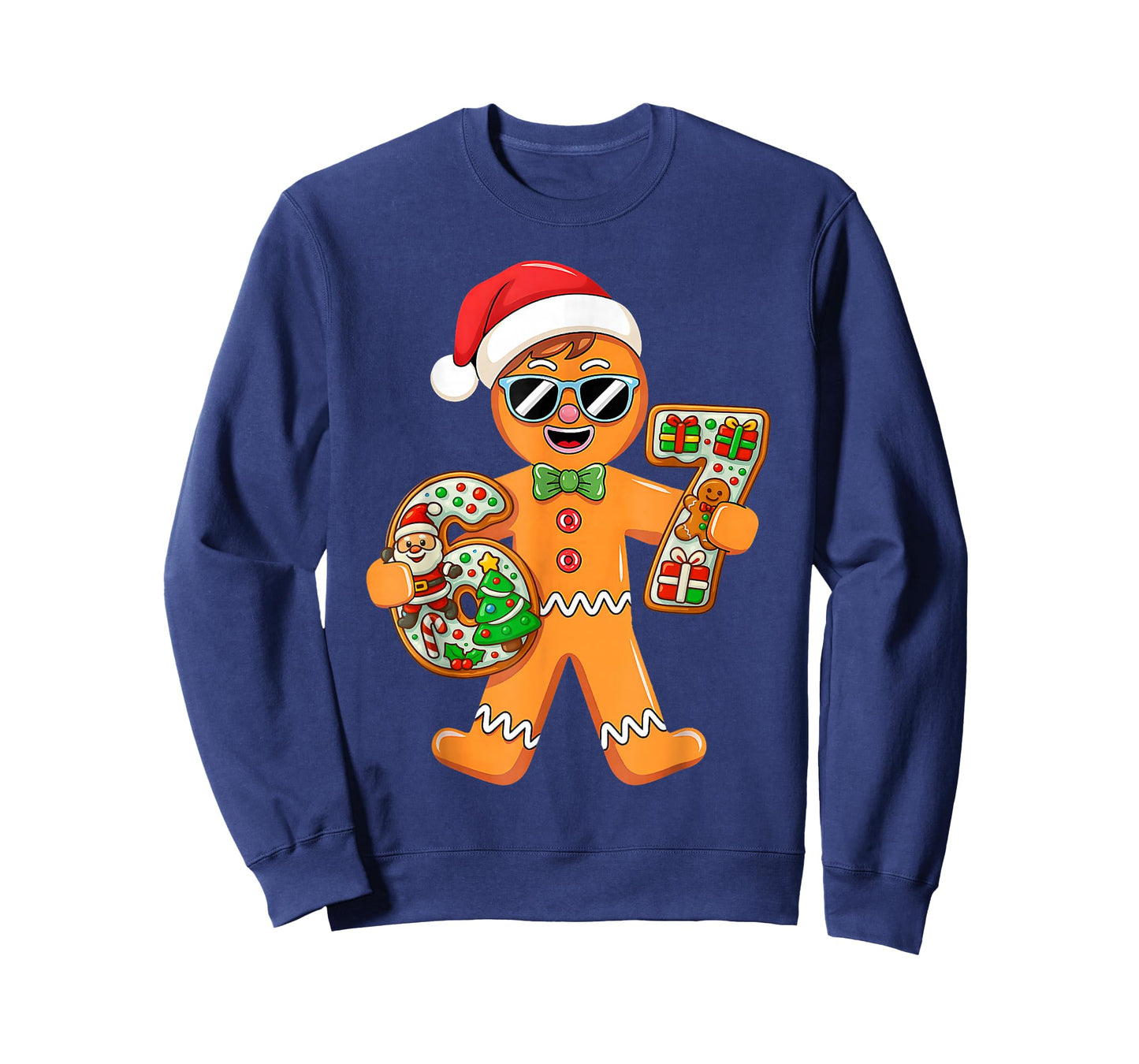 Funny Gingerbread Six Seven 67 Gingerbread Man Xmas Pajamas T-Shirt