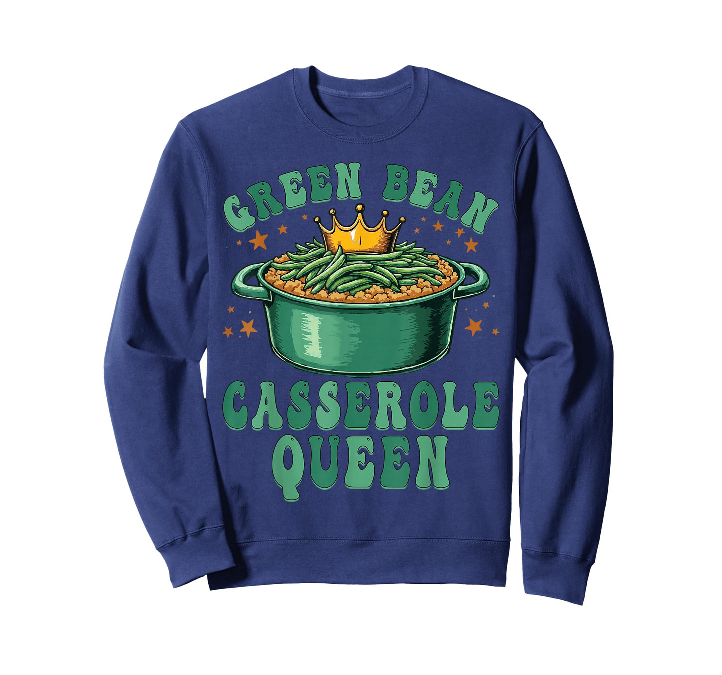 Green Bean Casserole Queen Funny Thanksgiving Cooking Food T-Shirt