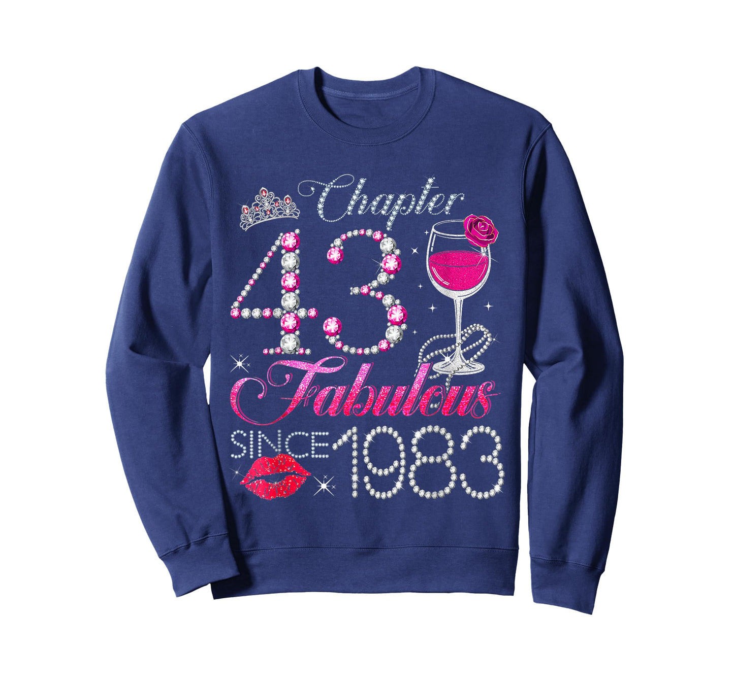 Chapter 43 Fabulous Since 1983 43rd Birthday Queen Diamond T-Shirt