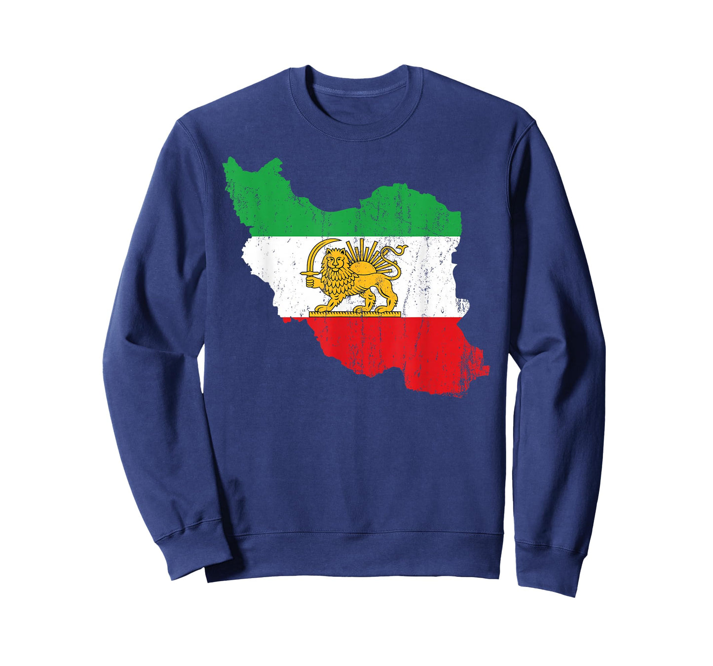 Iran Flag Map Lion Persian Iranian Men Women Kids T-Shirt