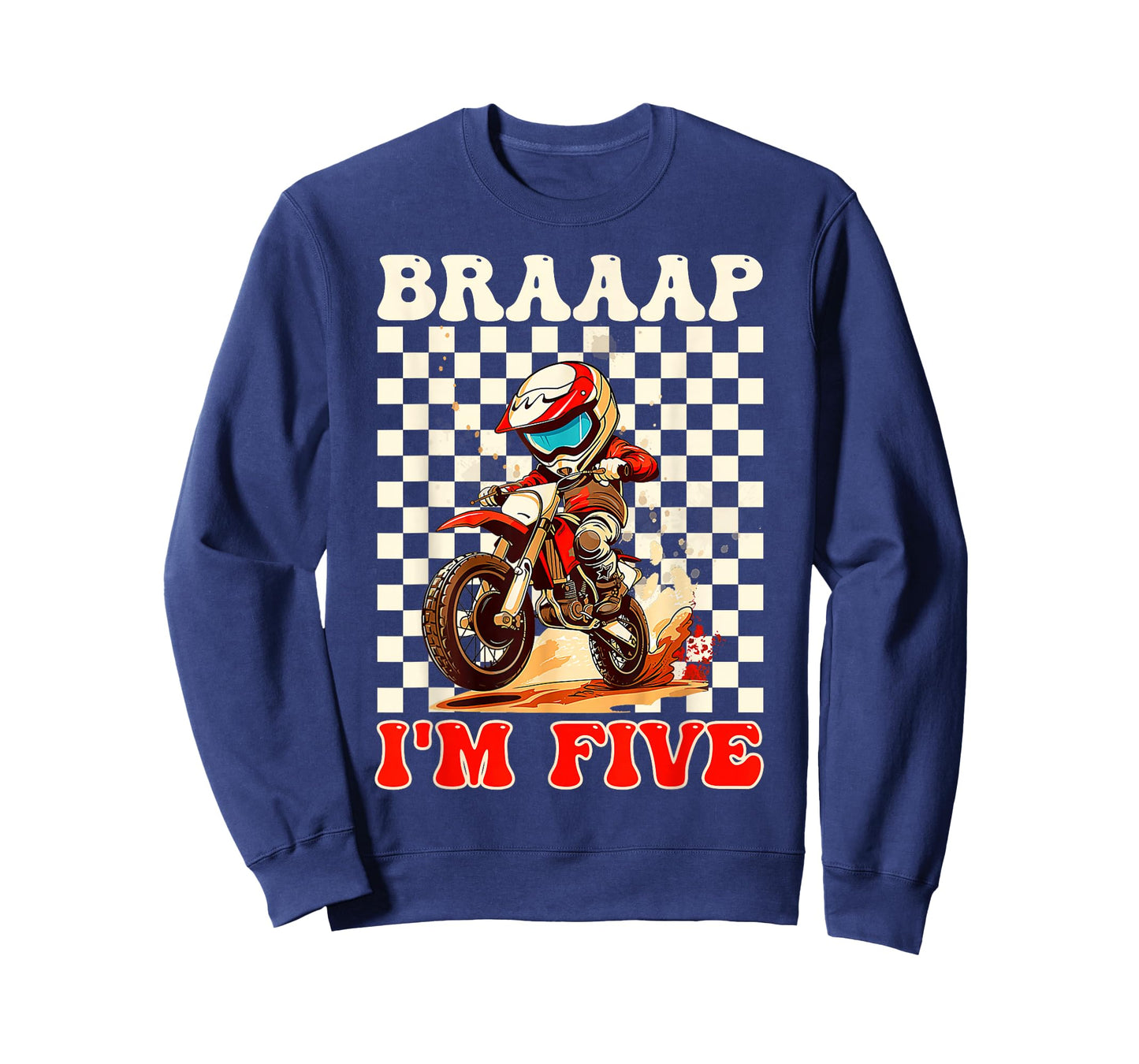 Kids It's My 5th Birthday Boy Motocross Dirt Bike 5 Year Old T-Shirt