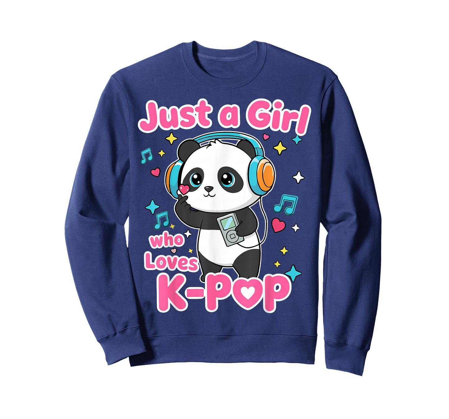 Just A Girl Who Loves K-Pop Cute Panda T-Shirt