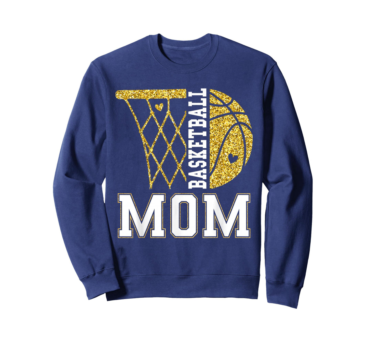 Basketball Mom Game Day Basketball Season Mama Girl Gold T-Shirt