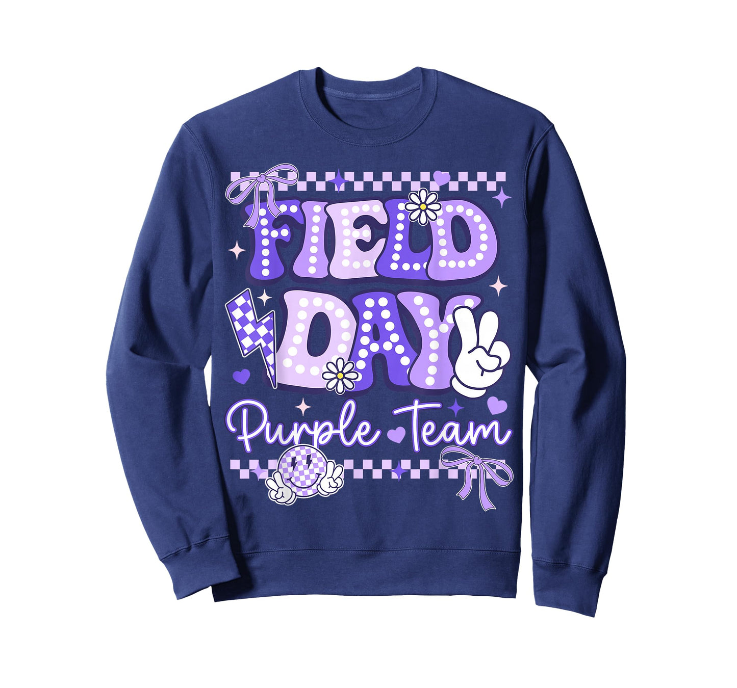 Purple Team Happy Field Day School Trip for Teacher Student T-Shirt