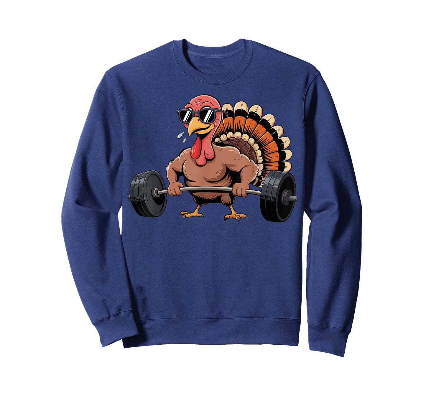 Thanksgiving Workout Turkey Barbell Lift Gym Men Women T-Shirt