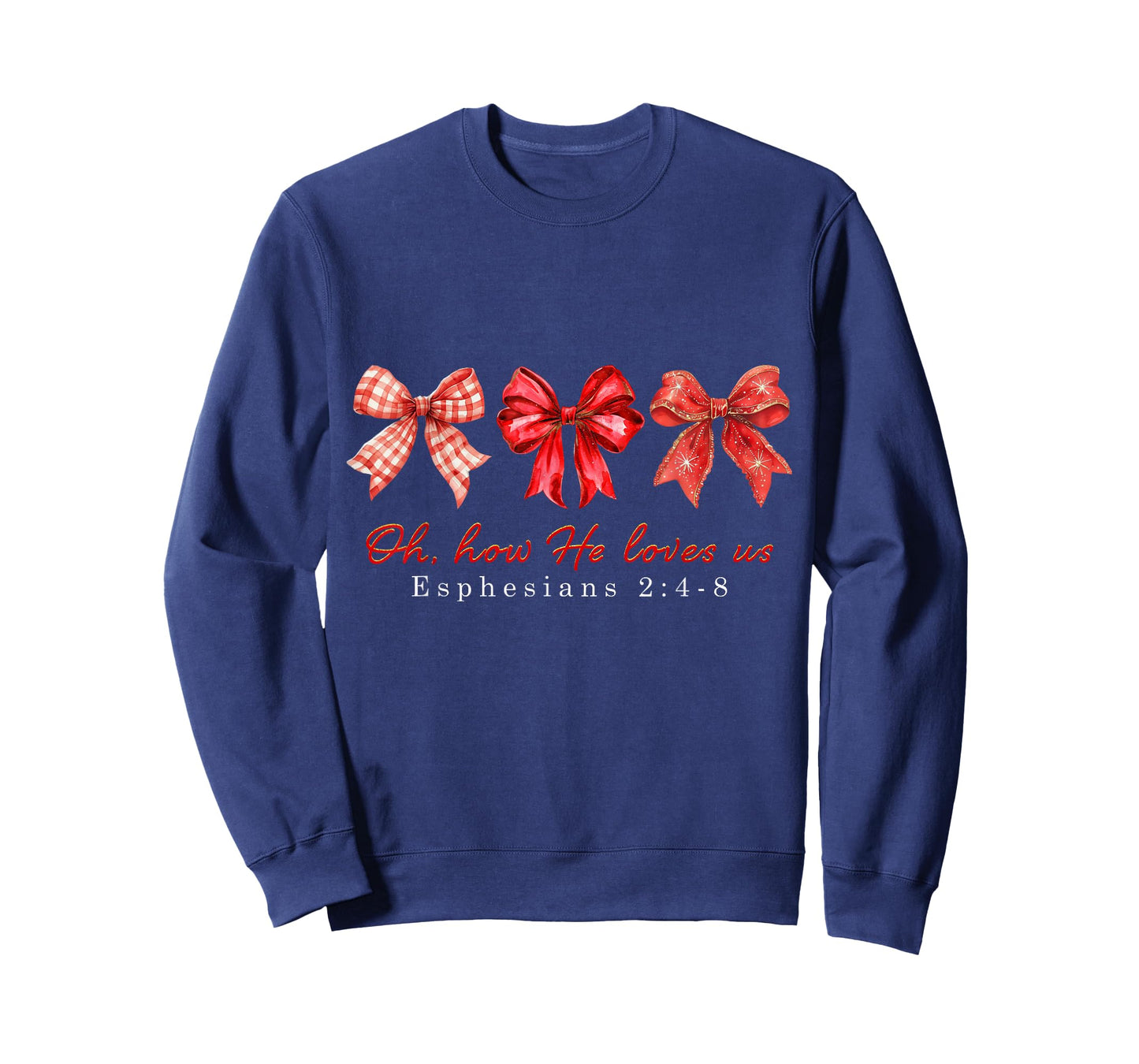 Oh How He Loves Us Valentine John 3:16 Retro Valentine Loved T-Shirt