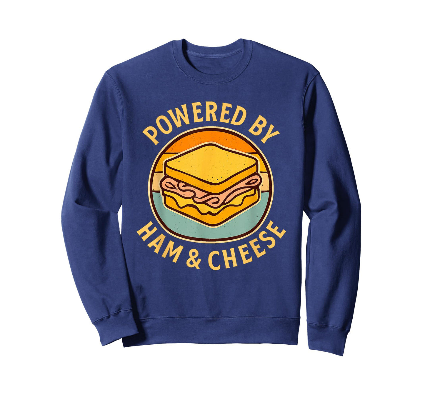 Powered by Ham & Cheese Funny Foodie Sandwich Lovers T-Shirt
