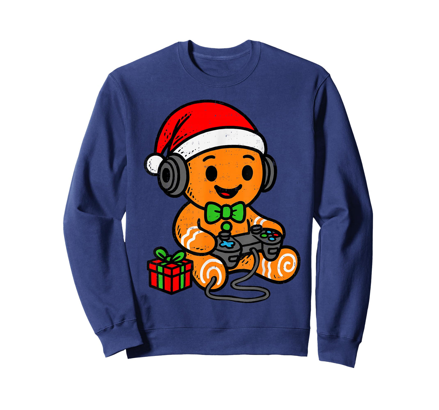 Gamer Gingerbread Christmas Gaming Game Teen Boy Toddler Kid T-Shirt