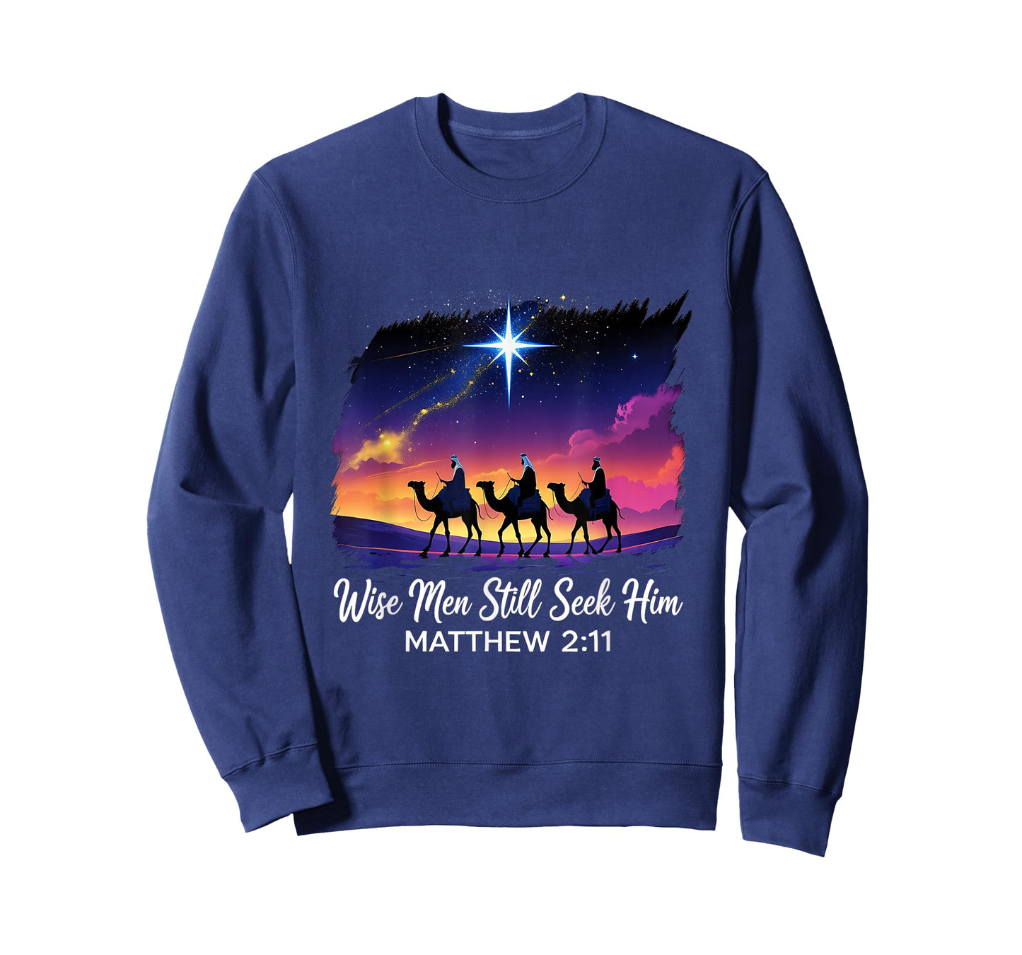 Vintage Wise Men Still Seek Him Jesus Faith 3 Kings T-Shirt
