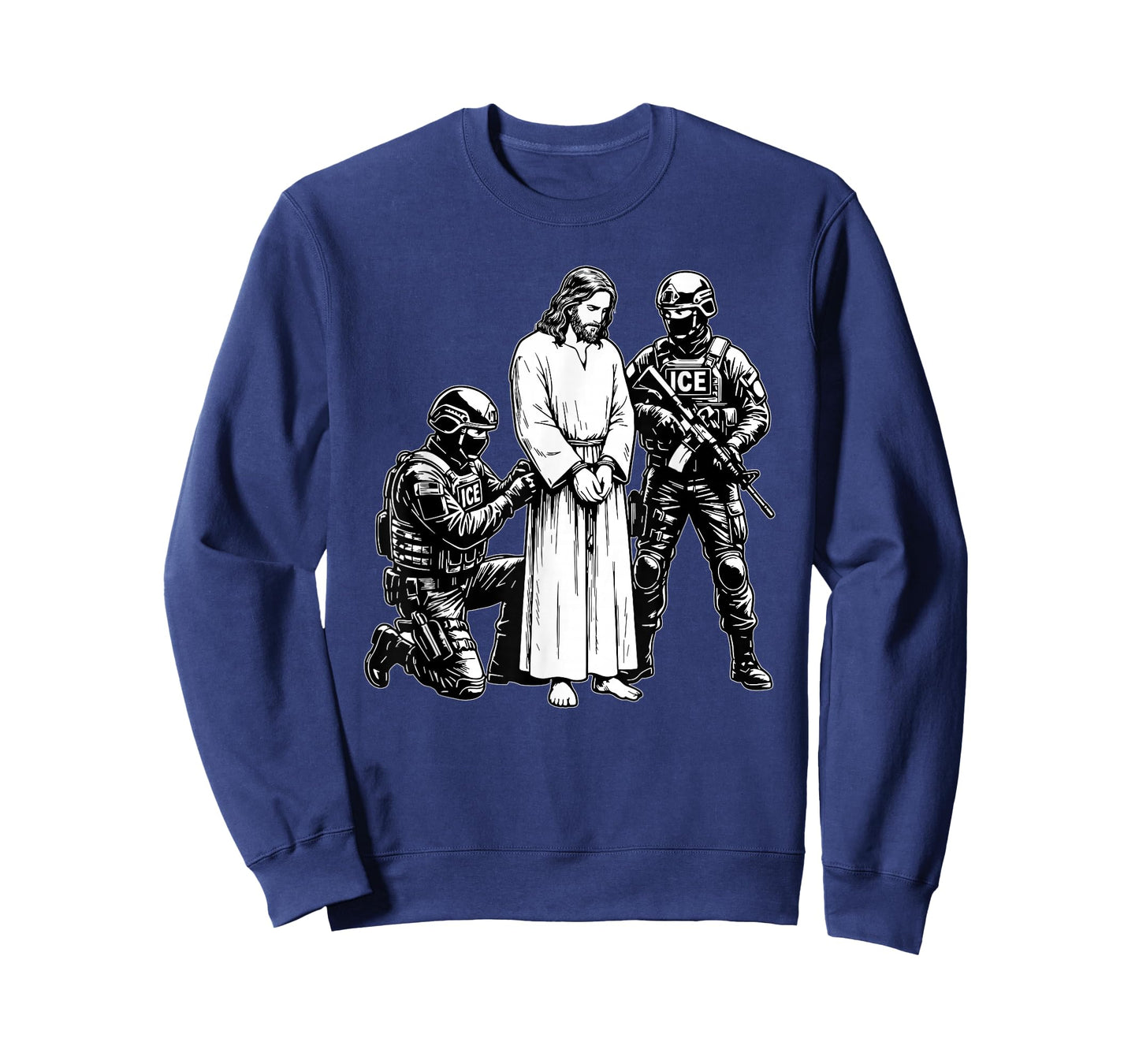 Anti ICE Jesus Arrested Parody T-Shirt