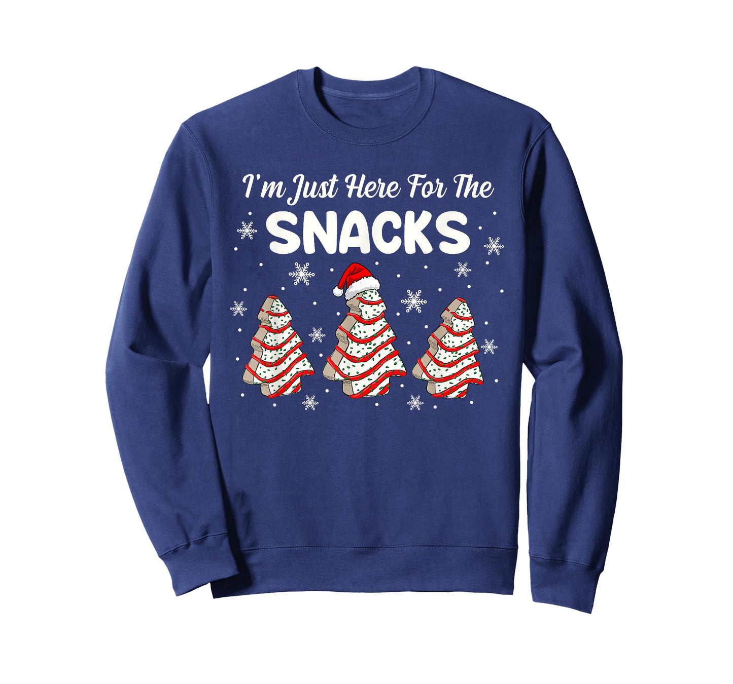 I'm Just Here for The Snacks Christmas Cakes Debbie Becky T-Shirt