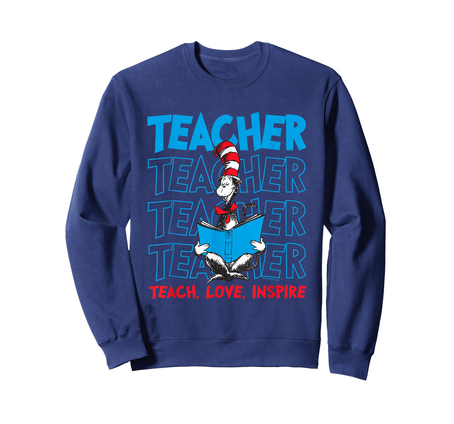 Dr Seuss Cat in The Hat Teacher Officially Licensed T-Shirt