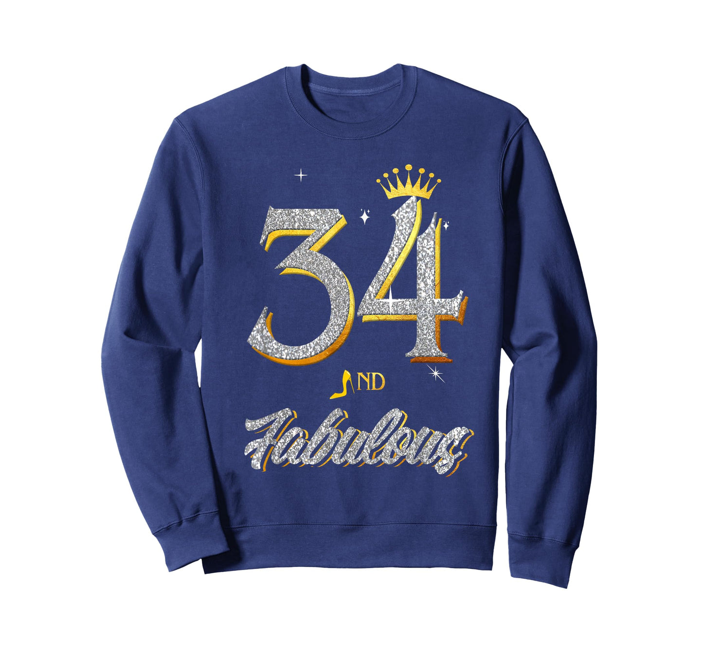 34th Birthday and Fabulous for Girl Women 34 Years Old T-Shirt