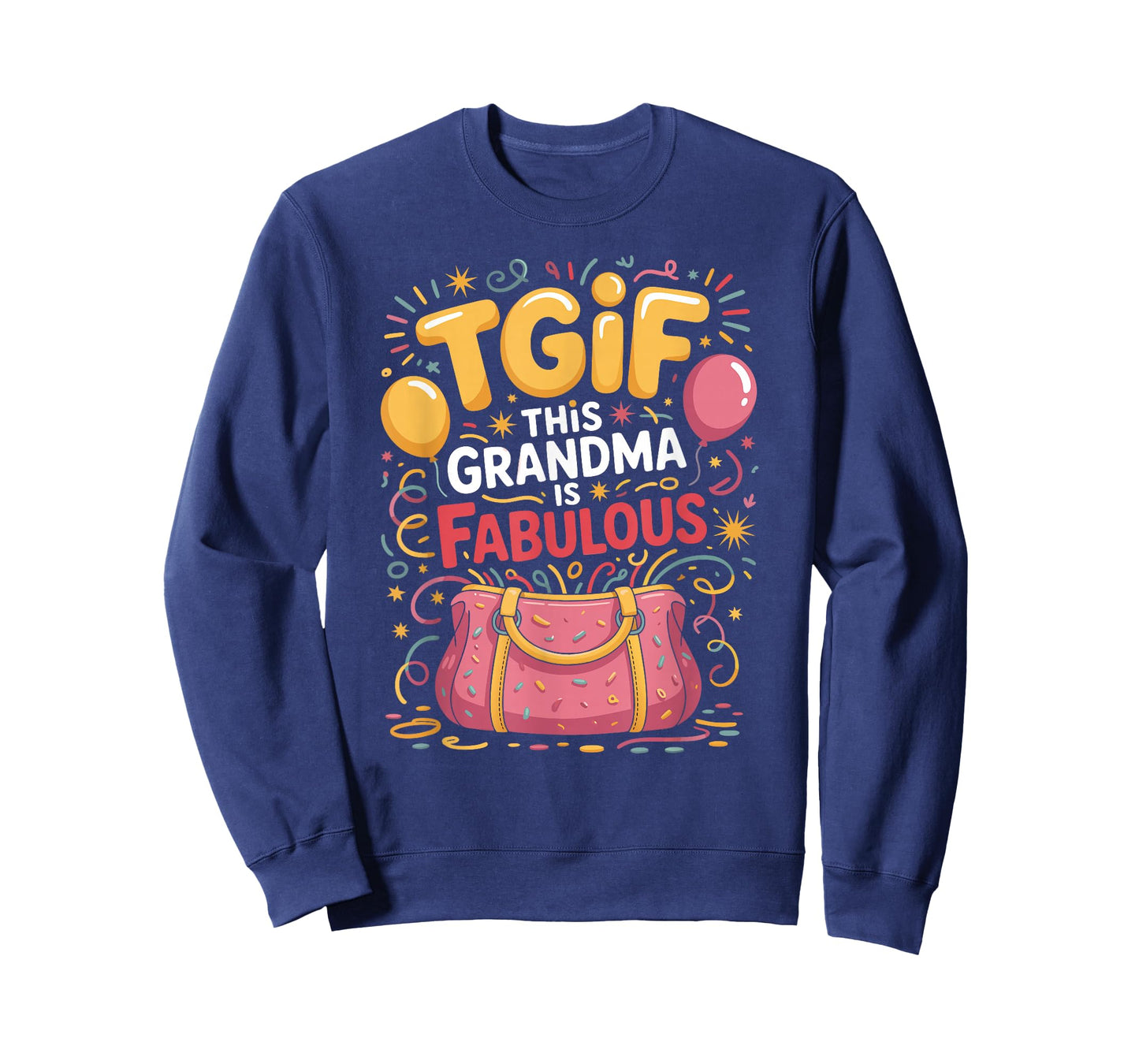 TGIF-This Grandma is Fabulous w/Handbag T-Shirt