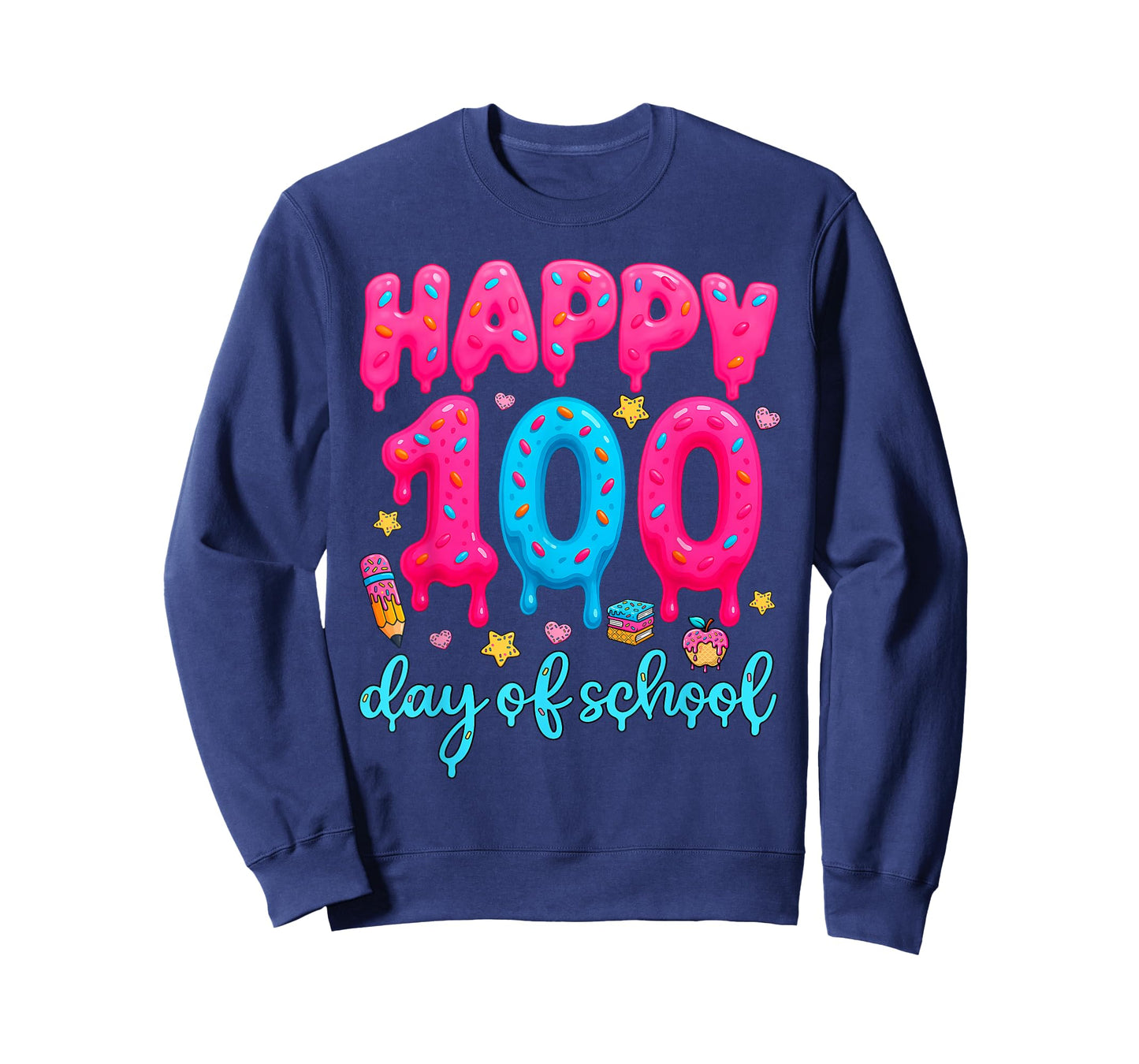 Happy 100th Day of School Teachers Student 100 Days Smarter T-Shirt