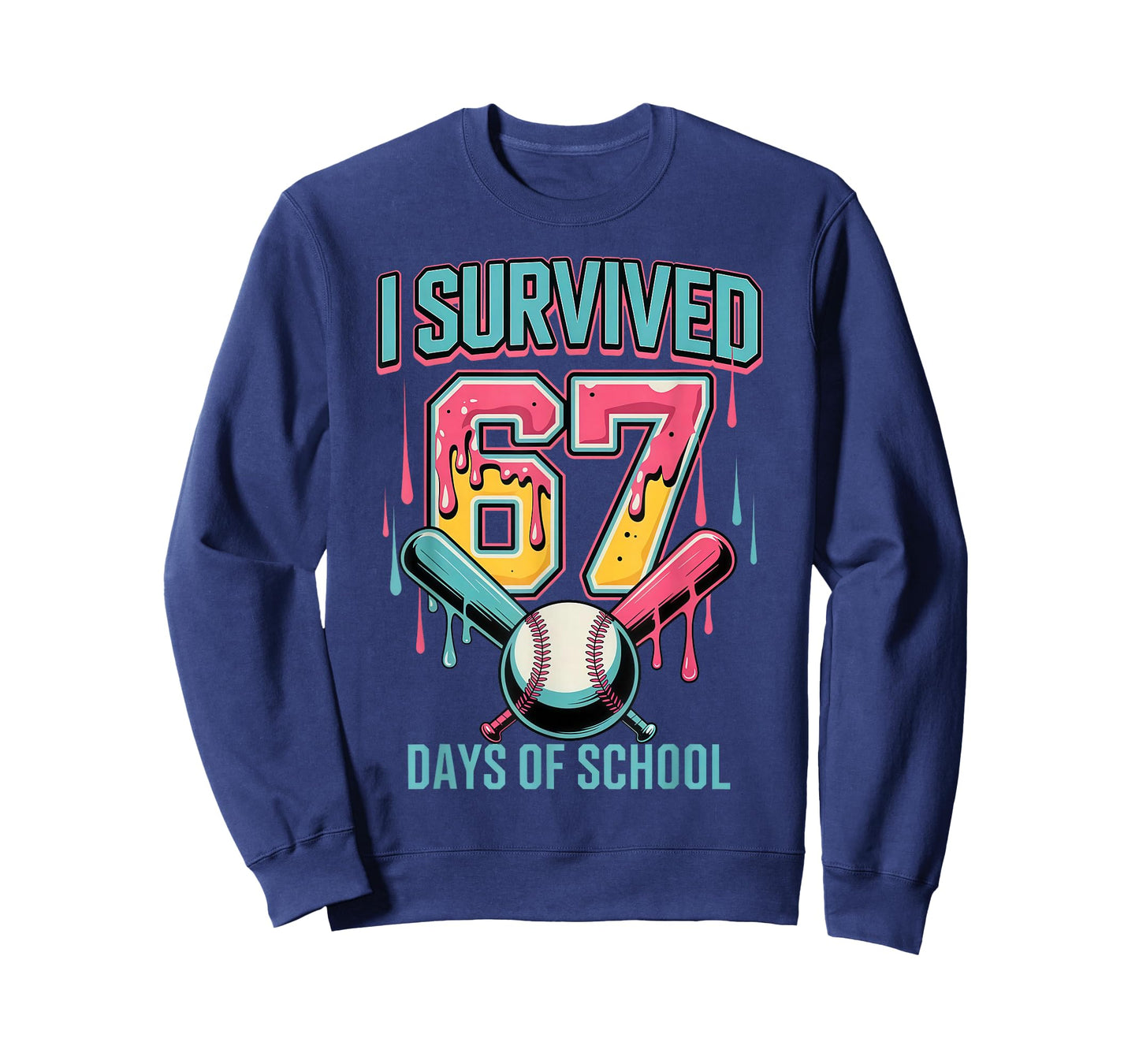 I Survived 67 Days of School Funny Six Seven Meme Teacher T-Shirt