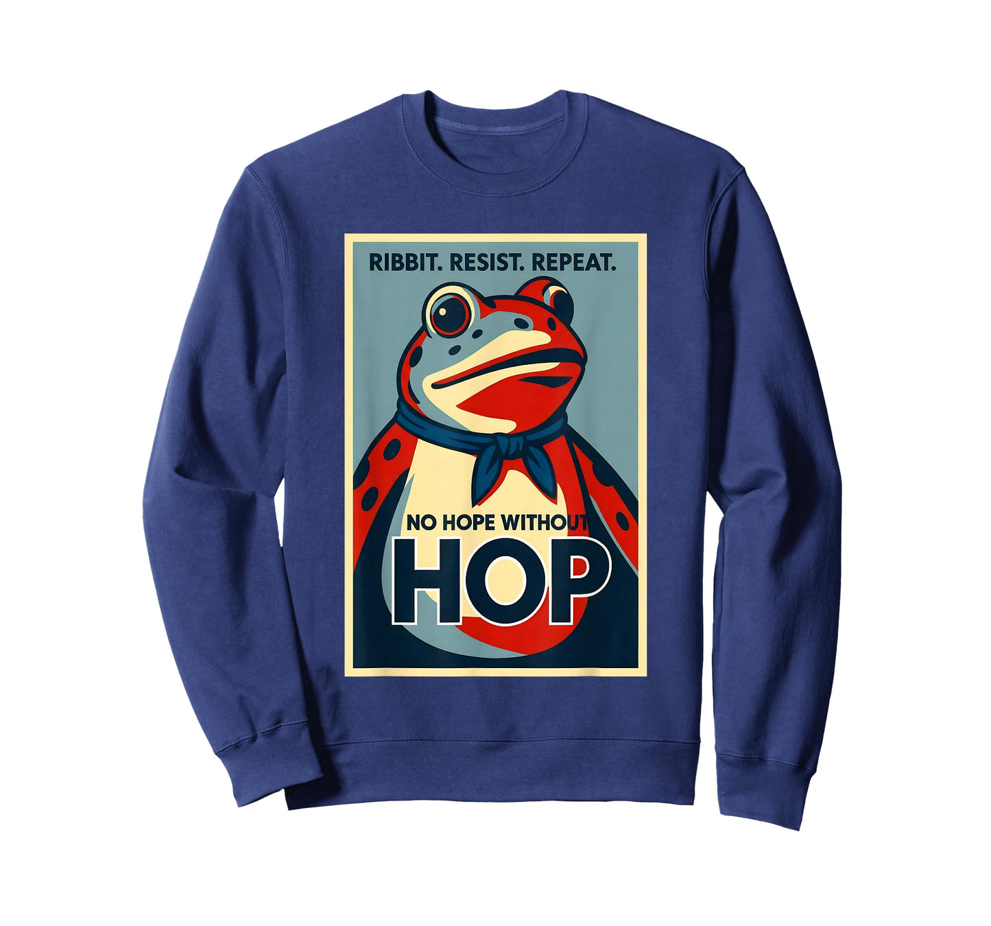 Ribbit Resist Repeat No Hope Without Hop Portland Frog T-Shirt