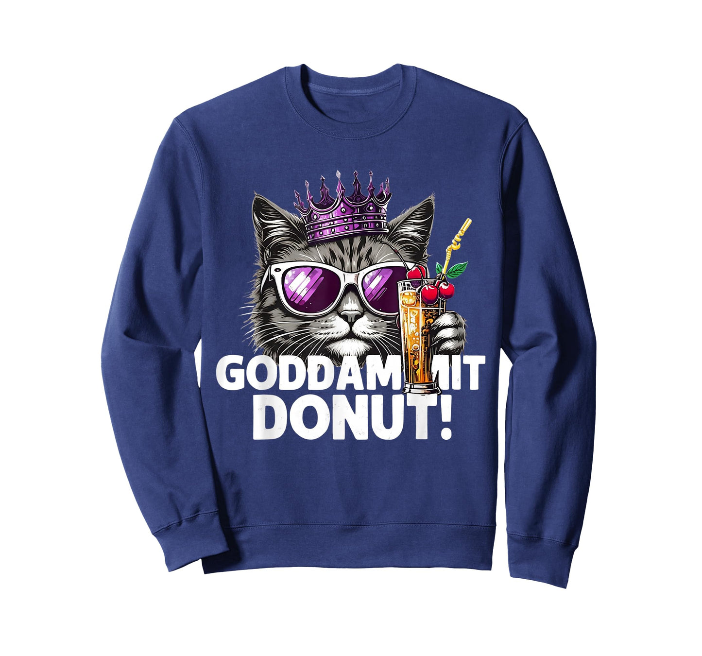 Donut Princess Cat Meme Tee – Kawaii Funny Cartoon Style T-Shirt