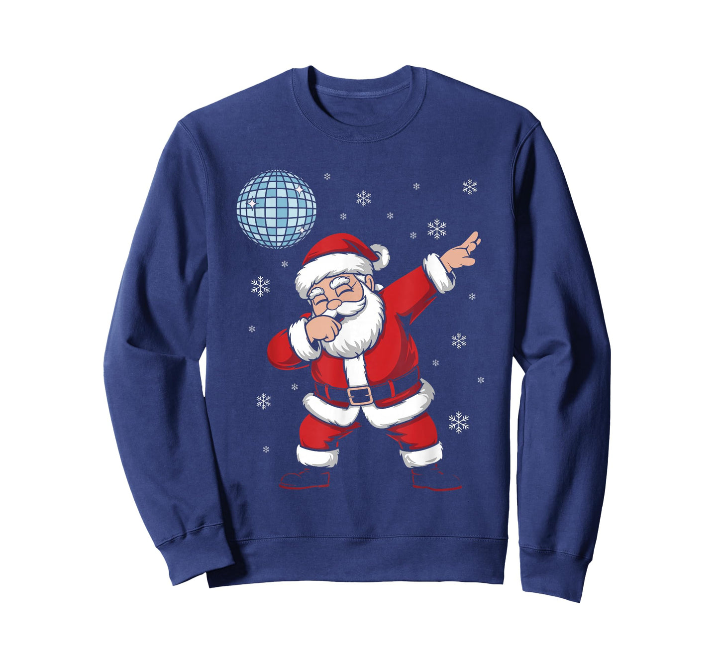 Christmas Disco Ball Dabbing Disco Santa T-Shirt